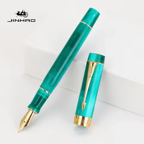 JINHAO 100 Centennial Resin Arrow Shaped Pen Golden Clip Fountain Pen Stationery Business Office Sch