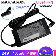 Genuine A4024_FPN 40W Charger 24V 1.66A 6.5x4.4mm HW-K550 HW K450 HWM450ZC SOUNDBAR AC Adapter For S