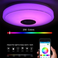 JKMLLCM Smuxi RGB LED Ceiling Light Bluetooth Speaker 36W 32 cm - BR1530