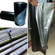 ○✥TEC [250 Meter] Silvershine PE Cover Sheet Agriculture Silver Shine Fertigasi Plastik Penutup Tanah Tanaman UV Tebal 银
