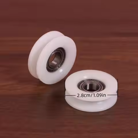 1/2Pcs 8*28*9mm U Groove Roller Pulley Plastic 688 Bearing Pulley/Driven Wheel, POM Guide Wheel/Over