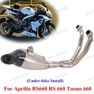 For Aprilia RS660 TUONO 660 21-23 Motorcycle Full Exhaust System Stainless Steel Slip On Tail Pipe