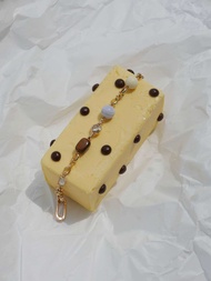 Valleydarley - 14k gold plated Gemstone bracelet