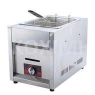 Stainless Steel Commercial Gas Deep Fryer Single Tank 6 Litres Gas Deep Fryer