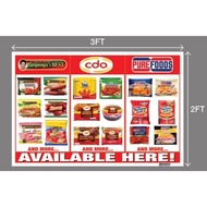 3IN1 FROZEN GOODS TARPAULIN PRINT 3X2FT