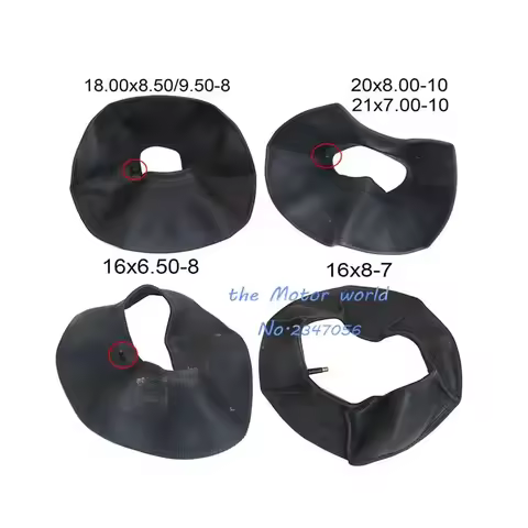 High Quality 18.00x8.50/9.50-8 20x8.00/21x7.00-10 16x6.50-8 16x8-7 inner tube For 8 Inch 10 Motorcyc