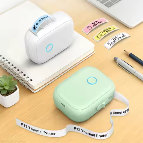 Portable Label Printer Marklife P12 Label Mini Label Maker Wireless Adhesive Sticker Printer P12 Lab