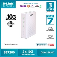 D-Link DPN-BE7212GR BE7200 Dual Band 2x10G LAN/WAN Wi-Fi 7 Wireless EasyMesh Router
