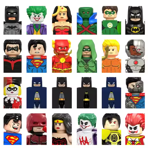 Precious Building Blocks Gift Superhero Green Arrow Batman Flash Superman brick block toys holiday g