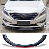 Front Bumper Spoiler Carbon Surface Protector Plate Lip Body Kit Chin Shovel For Hyundai Sonata 2015