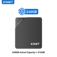 EAGET M9 Portable SSD USB3.2 Type-C External Solid State Drive Up To 500MB/s Ultra Slim Mini Pocket