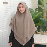 Khimar syari Zayra aluna hijab dua layer / jilbab syari jumbo / kerudung syari khimar / instan hijab