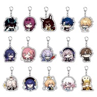 Acrylic Keychains Honkai Star Rail Tingyun Elysia Asta Herta Jing Yuan March 7th Yanqing Key Chain A