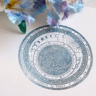 Facula 星盤 木製印章手賬拼貼diy