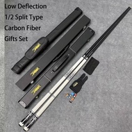 10/11.5/13mm Tip Predator Carbon Fiber Ako Billiards Cue Stick 1/2 Split Type Joint Low Deflection S