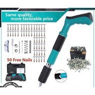 Concrete and steel nail gun