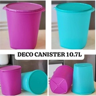 Tupperware Deco Canister (1) 10.7L/ Airtight Container/ Food Storage Box/ Bekas Keropok Besar(V.living shop)