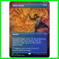 ◹ MTG Proxy Card - Mana Drain (Borderless Foil) | Double Masters 2022 (2X2)