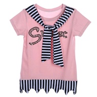 Kids Dress Sailor collar Shirt Dress children Summer Dresses short sleeve