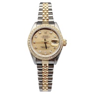 Rolex Women's Watch Diary Type Series 18k Gold Diamond Automatic Mechanical Watch Ladies 69173 Rolex