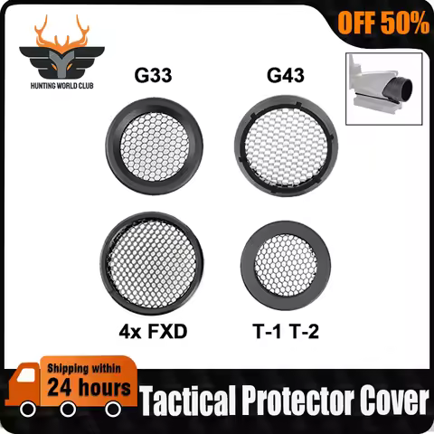 WADSN Tactical Metal Red Dot Sight Cover Mesh Protector G33 G43 4X FXD MagnifierT01/T02 M2/M4 Huntin