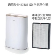 3M - 除甲醛靜電駐極更換濾網 (MFAF306-3) 適用於3M KJ306-GD空氣淨化器 -平行進口