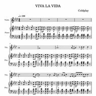 Long Life viva la vida Coldplay Violin Score+Piano Accompaniment Score Free Accompaniment Audio