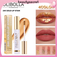 24h Shipping OLIBOLLA  Tearing Lip Gloss 24K Gold Tearable Lip Film Lasting Waterproof Tearing Lip G