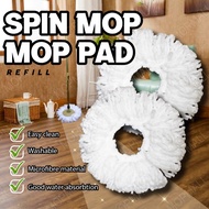 1pcs Round Spin Mop Refill Microfiber Fabric Mop Head Pad Replacement for Easy Spin Magic 360 Spin Mop Aksesori Kain