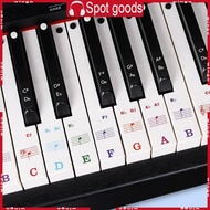 WIN Music Note Decals Piano Keyboards 88 61 54 Keys Clear Symbols Beginner Friendly
