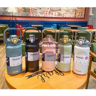 DODGE 1.0L 316SS Stainless Steel Vacuum Flask Thermoses Water Bottle With Straw Double