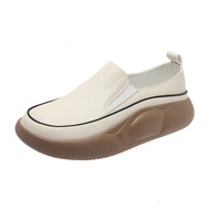 top●Hi.Mars Loafers for Women Original on Sale Leather Korean Style Slip-on Lazy Shoes Outdoor Vinta