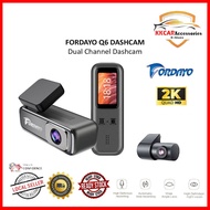 Fordayo 2K QHD Dashcam DVR Dual Camera Front And Back Car Recorder 24 Hours Monitoring Parking Mode