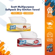 Scott Multipurpose Softpack Dry Kitchen Towel (85s x 1pack) Absorbent Durable Versatile Kitchen Paper Towels