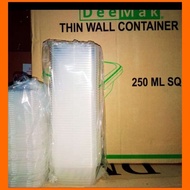 Thinwall Square 200 ML, 250 ML, 600 ML, 750 ML Thinwall SQ DM/ Thinwall Container/ PER CARTON
