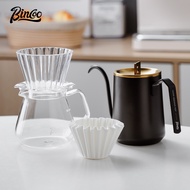 Bincoo Lotus Leaf Coffee Filter Cup Drip -type Hand Rushing Coffee Filter Flat Cake Filter Paper Sharing Pot Set