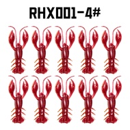 Soloking High Grade UV 7.6cm Soft Artificial Flutter Bait High Elastic Bug Craw Shrimp Bait Worm Lur