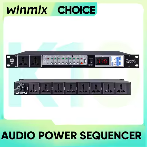 Professional Power Sequencer 8-way Sequence Controller High Power Manager Socket Stage Computer Cent