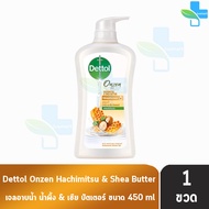 Dettol Onzen Nourishing เดทตอล เจลอาบน้ำ นอริชชิ่ง 450 มล. [1 ขวด สีทอง] ครีมอาบน้ำ สบู่เหลวอาบน้ำ แอนตี้แบคทีเรีย 1001