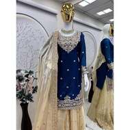 Top with embroidery codding sequence work