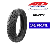 ยางนอกมอเตอร์ไซค์ขอบ14 140/70-14TL ยี่ห้อ ND RUBBER ลายcity