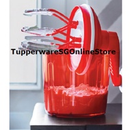 Tupperware 1.35L Turbo Speedy Chef Hand Manual Mixing Beater Whisker Mixer Round Container with Handle Gift Box Set