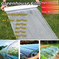 2M 4M 6M 8M 10M Width 0.2mm Greenhouse Film/UV Cover Plastik/Filem Rumah Hijau/Greenhouse Plastic/Pl
