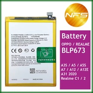 NFS STOCK -  penggantian bateri untuk Oppo A12 / A31/  A3s /  A5 / A5s /  A7 BLP673