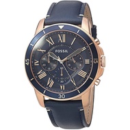 Authentic Men Navy Blue Dial Leather Watch FS5237 Jam Tangan Lelaki