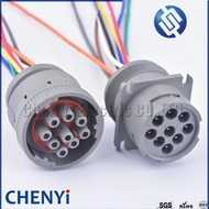 HOT! Deutsch 9 Pin Grey HD10 Series ROHS auto waterproof connector Diagnosctic Tool circular Wire Ha