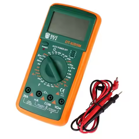 Free Shipping Wholesale BEST DT9205M Handheld LCD Screen Digital Multimeter With buzzer