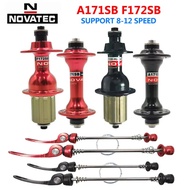 Novatec Hub A171SB F172SB Road Bicycle Disc Card Brake Hub 8-9-10-11-12v Speed Front 20H/Rear 24H Ho