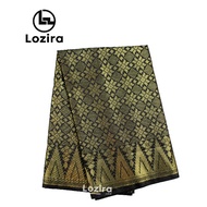 Sampin Songket Exclusive Hitam Emas / Black Gold / 2 Meter Siap Jahit
