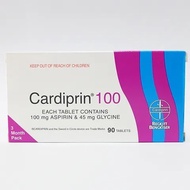 Cardiprin 100mg Aspirin & 45mg Glycine 90 tablets